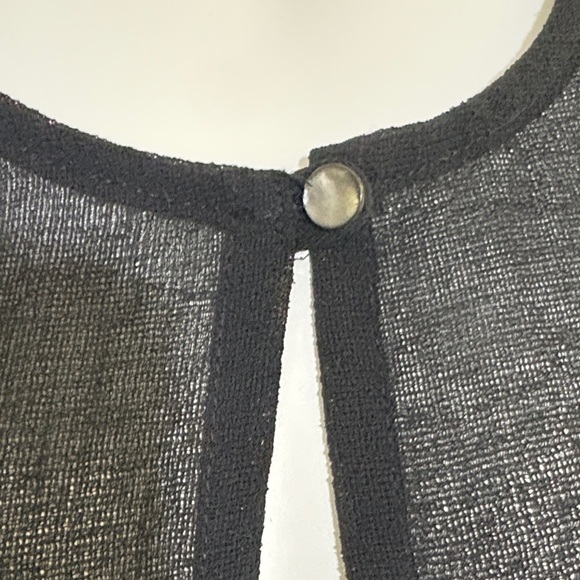 Black Sheer Swim Cover-Up (no size printed- see measurements) - Picture 3 of 4